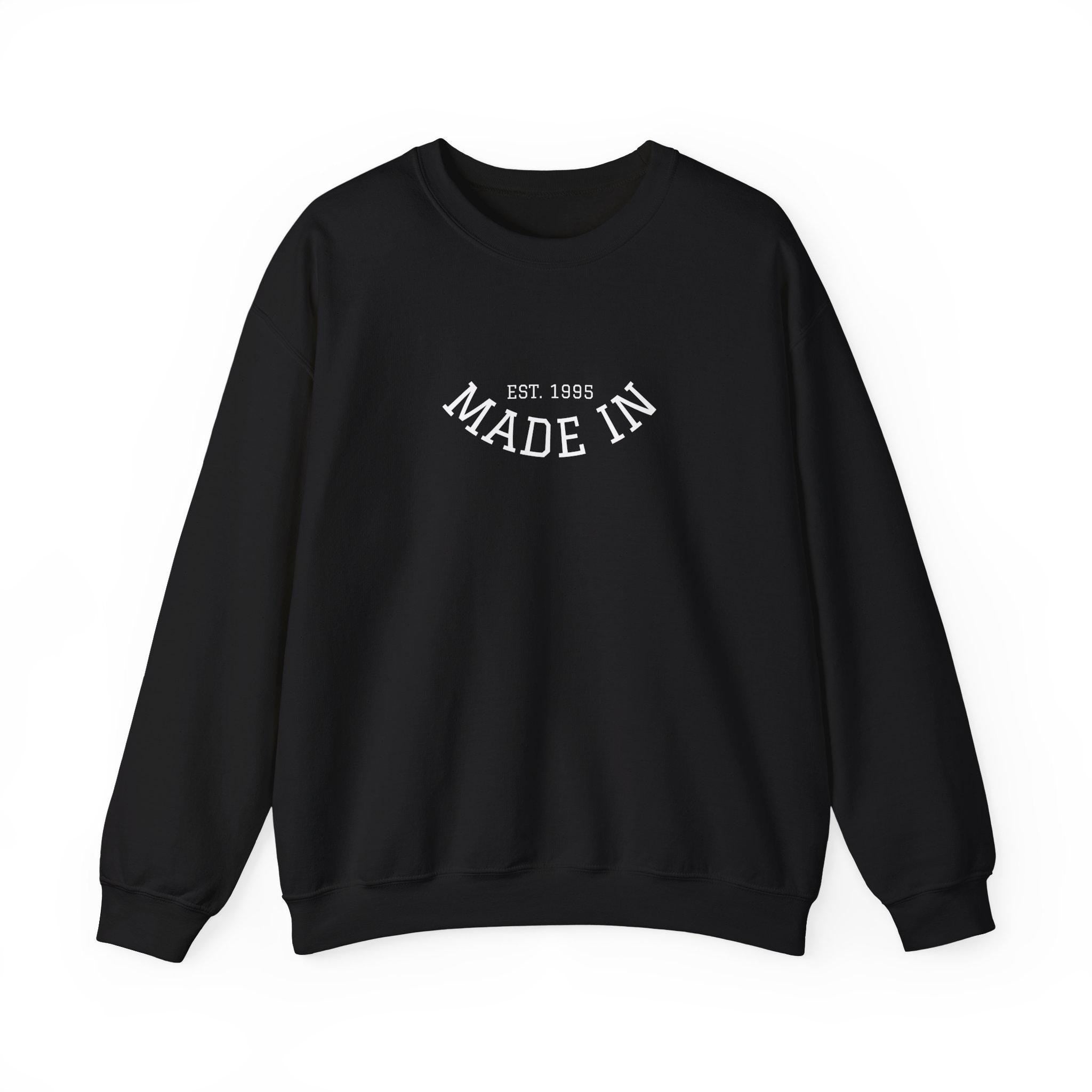 Made In Crewneck Sweatshirt, Cozy Unisex Sweatshirt, Casual Style Pullover, Birthday Gift Sweatshirt, Vintage Inspired Apparel