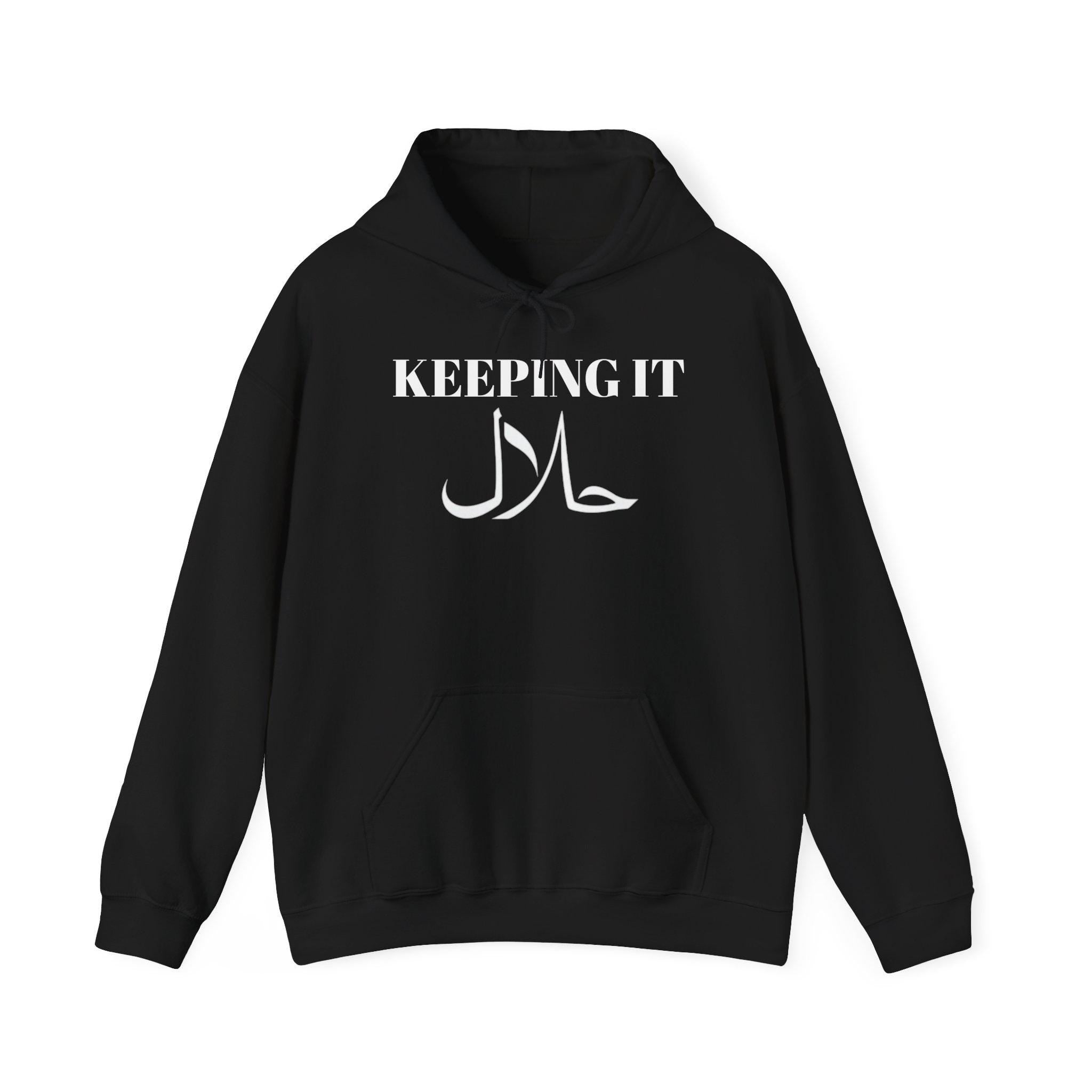 Halal Keeping It Unisex Heavy Blend Hoodie - Cozy Fashion, Perfect Gift, Lounge Wear, Everyday Essential, Faith-Inspired Apparel