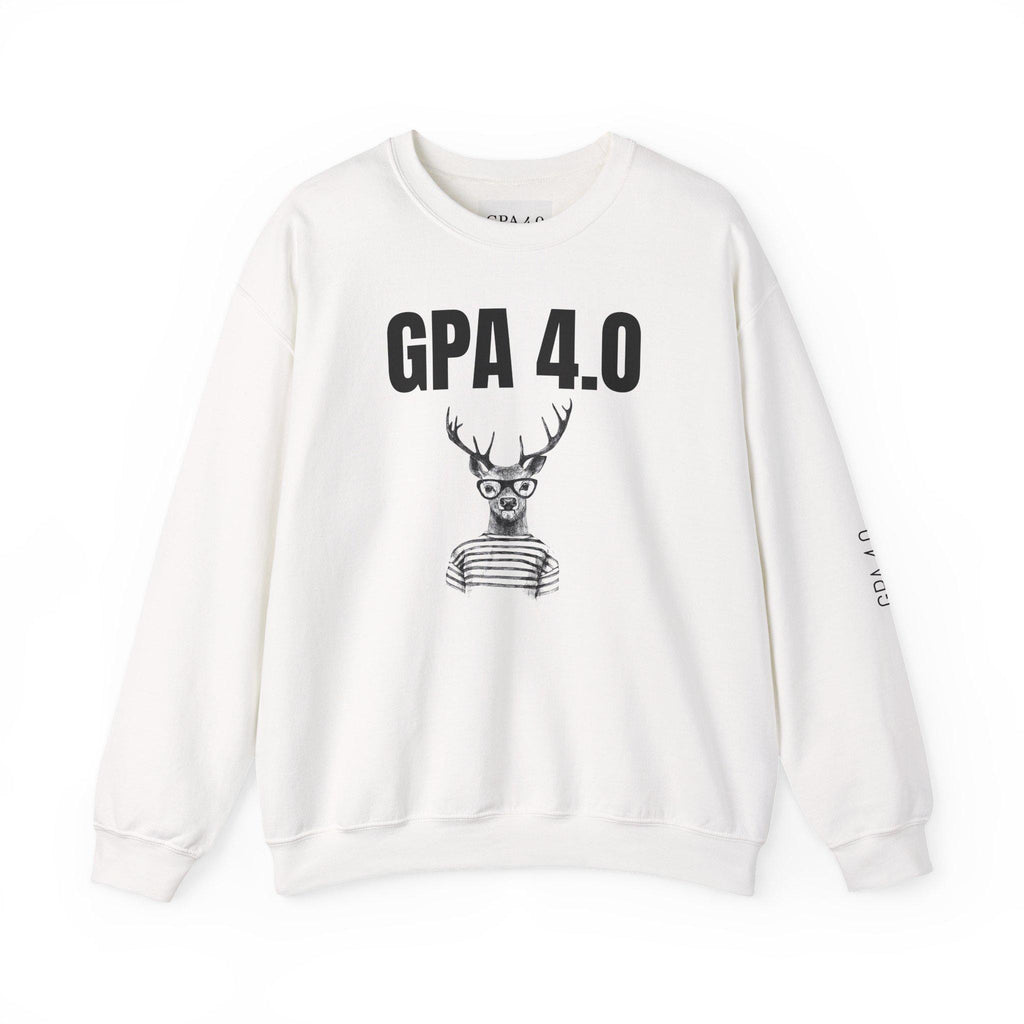 Stylish Unisex Crewneck Sweatshirt for Students, GPA 4.0 Humor Gift, Cozy College Apparel, Perfect for Graduation & Holiday Gifting