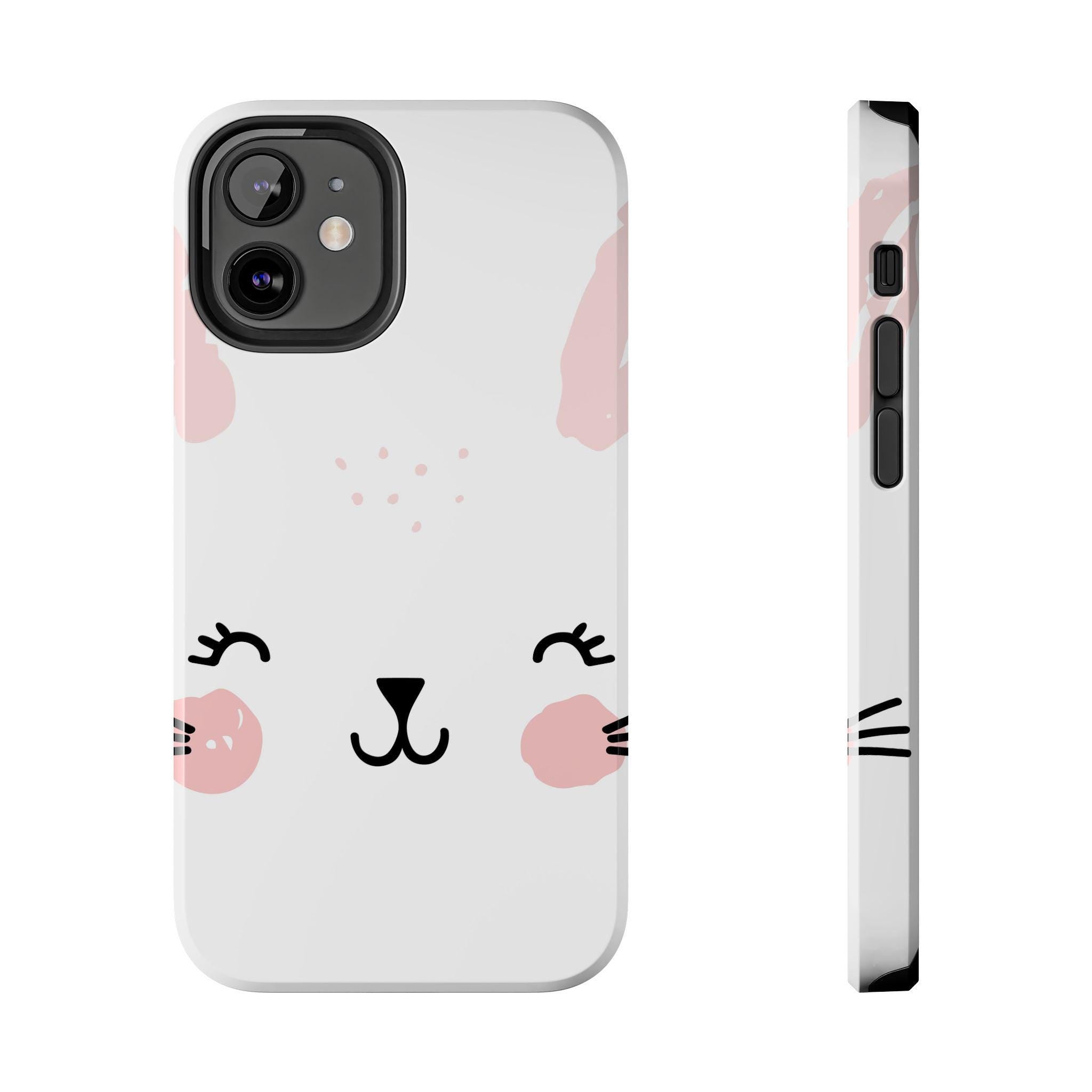 Cute Bunny Tough Phone Cases, Bunny Phone Case, Animal Case, Phone Accessories, Cute Tech Gifts, Spring Decor