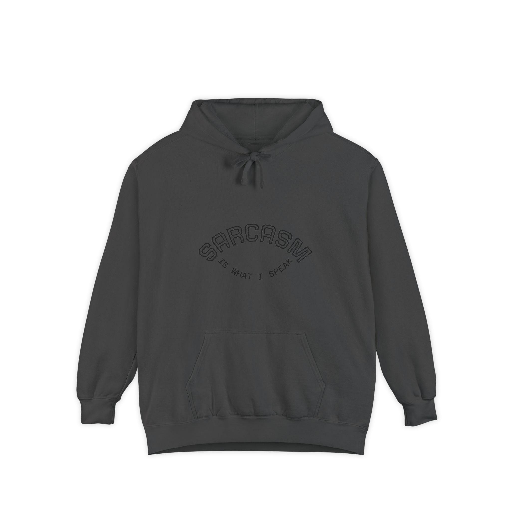 Sarcasm is What I Speak Hoodie | Minimal Script Arch Graphic