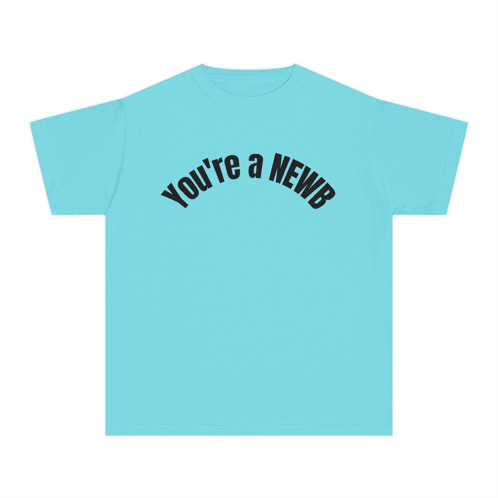 Youth Midweight Tee - Fun and Trendy 'You're a NEWB' T-Shirt for Kids, Perfect for Birthdays, Back to School, Casual Wear, and Gifts