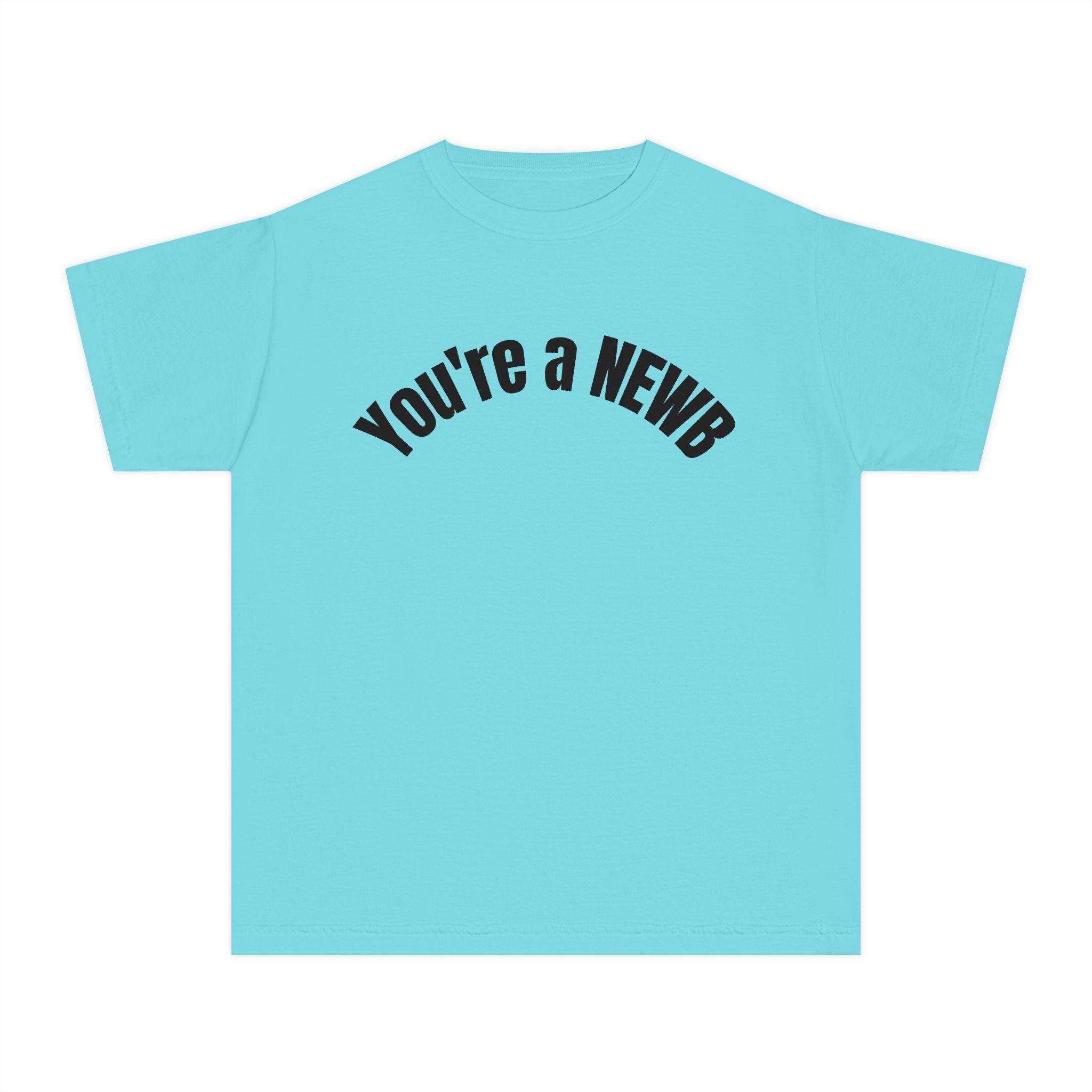 Youth Midweight Tee - Fun and Trendy 'You're a NEWB' T-Shirt for Kids, Perfect for Birthdays, Back to School, Casual Wear, and Gifts