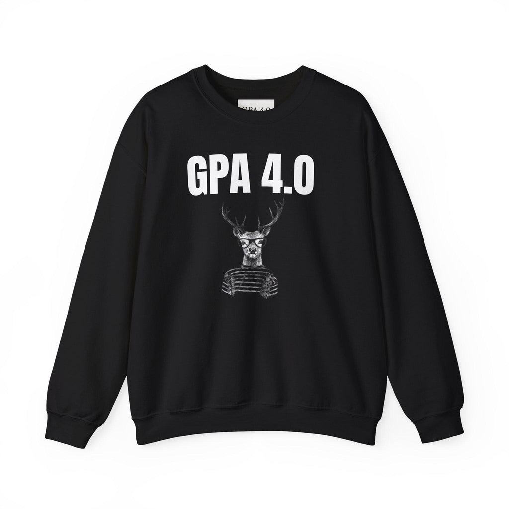 Stylish Unisex Crewneck Sweatshirt for Students, GPA 4.0 Humor Gift, Cozy College Apparel, Perfect for Graduation & Holiday Gifting