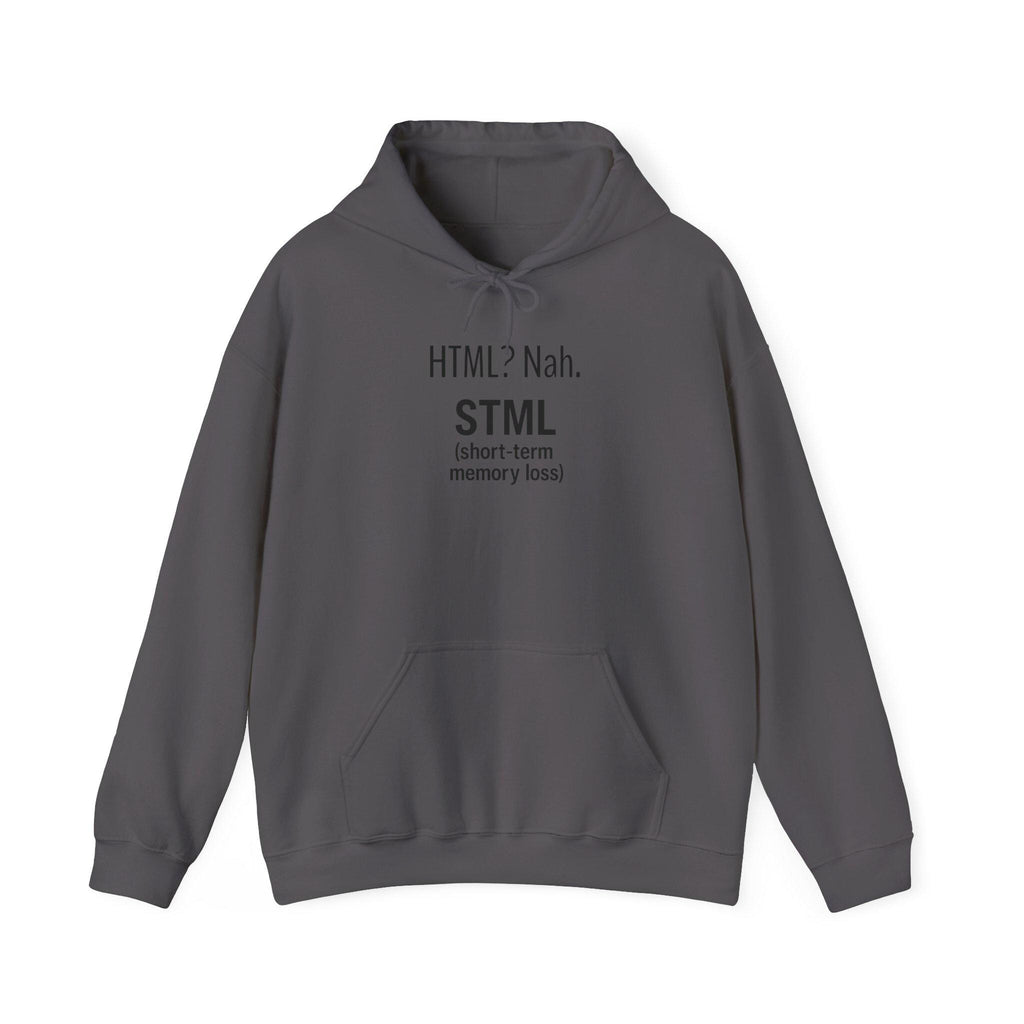 STML Unisex Hooded Sweatshirt, Cozy Humor Apparel, Gift for Tech Lovers, Funny Hoodie, Casual Everyday Wear
