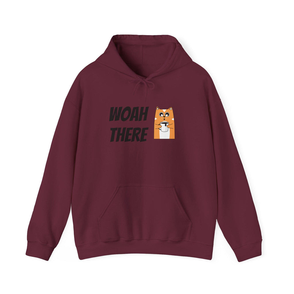 Chill Vibes Hoodie with 'WOAH THERE' Design - Cozy Unisex Sweatshirt, Perfect Gift for Friends, Casual Wear, Everyday Comfort
