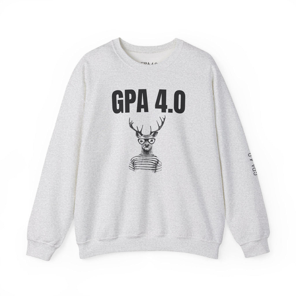 Stylish Unisex Crewneck Sweatshirt for Students, GPA 4.0 Humor Gift, Cozy College Apparel, Perfect for Graduation & Holiday Gifting
