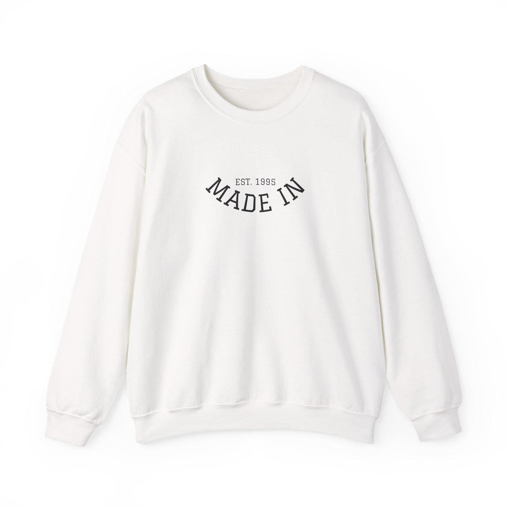 Made In Crewneck Sweatshirt, Cozy Unisex Sweatshirt, Casual Style Pullover, Birthday Gift Sweatshirt, Vintage Inspired Apparel