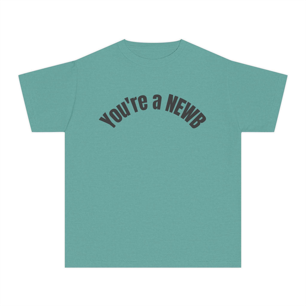 Youth Midweight Tee - Fun and Trendy 'You're a NEWB' T-Shirt for Kids, Perfect for Birthdays, Back to School, Casual Wear, and Gifts