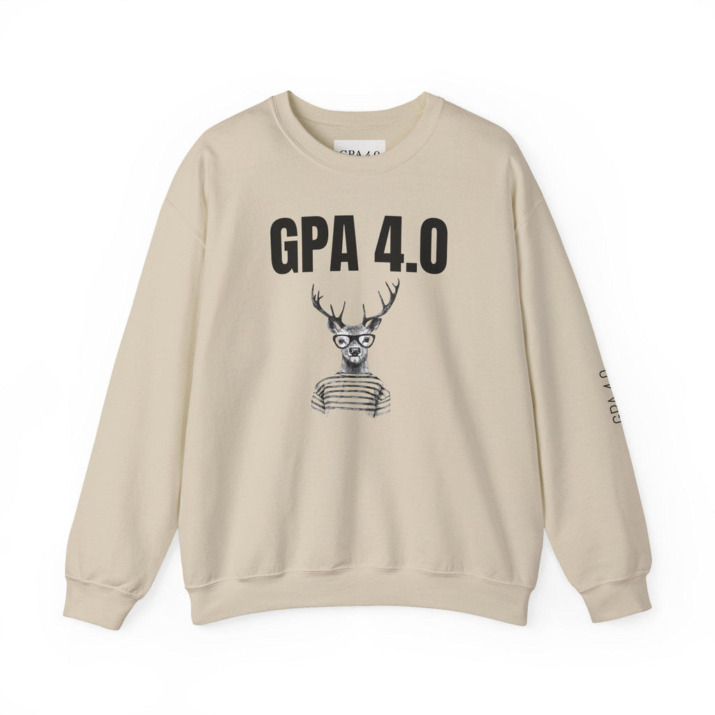 Stylish Unisex Crewneck Sweatshirt for Students, GPA 4.0 Humor Gift, Cozy College Apparel, Perfect for Graduation & Holiday Gifting