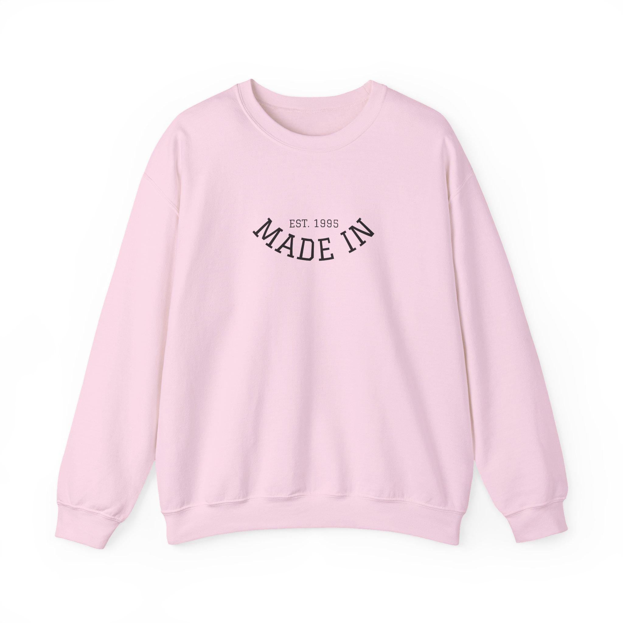 Made In Crewneck Sweatshirt, Cozy Unisex Sweatshirt, Casual Style Pullover, Birthday Gift Sweatshirt, Vintage Inspired Apparel