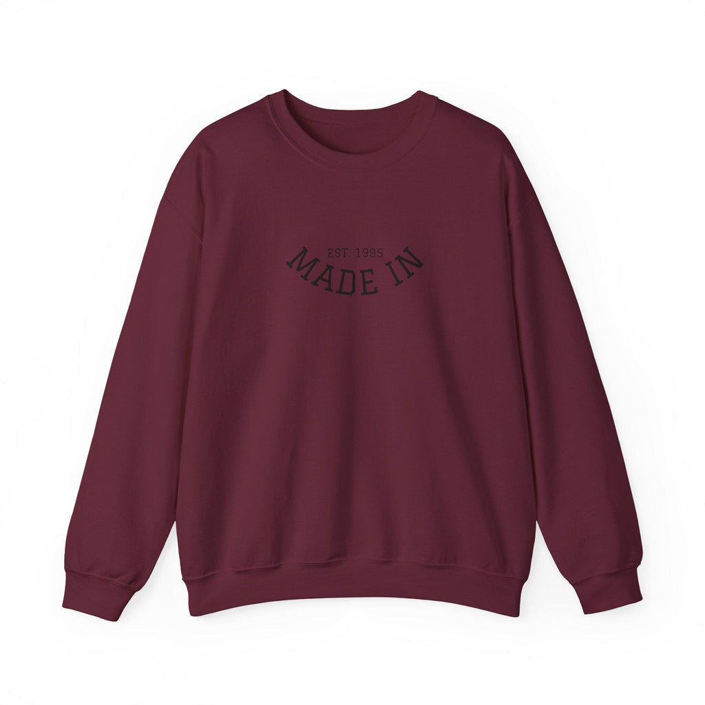 Made In Crewneck Sweatshirt, Cozy Unisex Sweatshirt, Casual Style Pullover, Birthday Gift Sweatshirt, Vintage Inspired Apparel