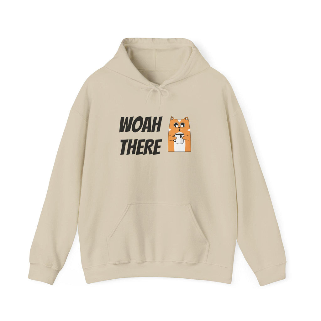 Chill Vibes Hoodie with 'WOAH THERE' Design - Cozy Unisex Sweatshirt, Perfect Gift for Friends, Casual Wear, Everyday Comfort