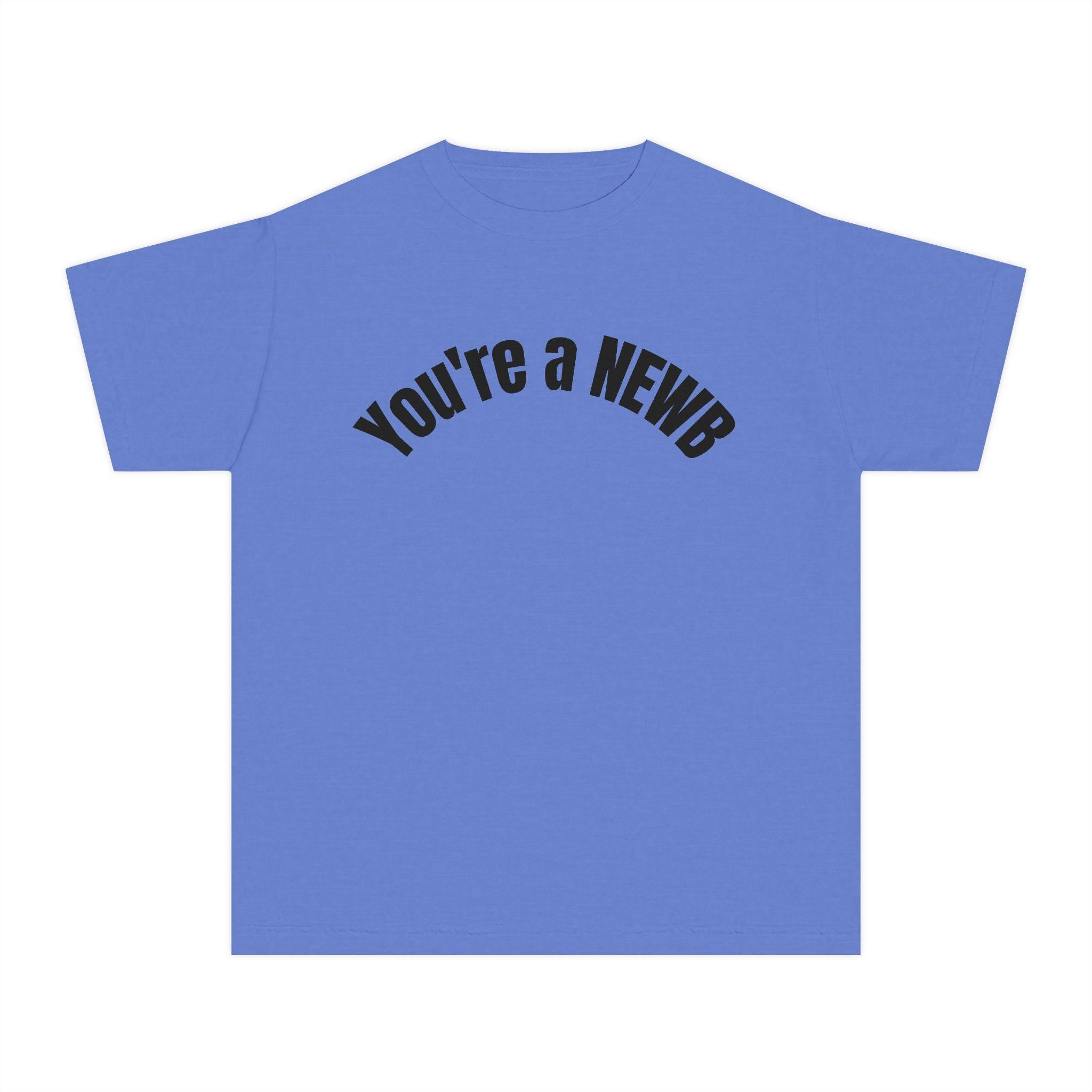 Youth Midweight Tee - Fun and Trendy 'You're a NEWB' T-Shirt for Kids, Perfect for Birthdays, Back to School, Casual Wear, and Gifts
