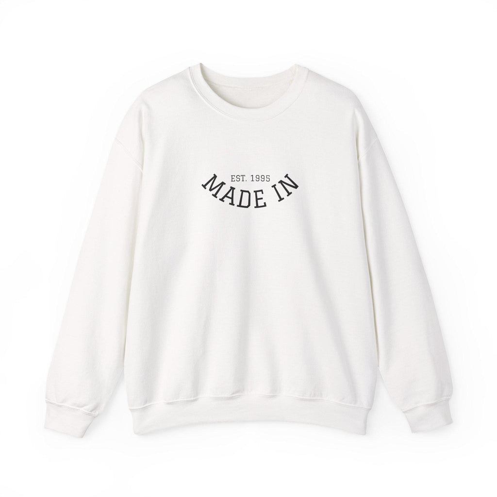 Made In Crewneck Sweatshirt, Cozy Unisex Sweatshirt, Casual Style Pullover, Birthday Gift Sweatshirt, Vintage Inspired Apparel