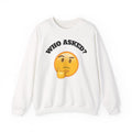 Funny Emoji Sweatshirt, Unisex Crewneck, Casual Humor Gift, Perfect for Friends, Everyday Wear, Birthday Gifts, Trendy Apparel