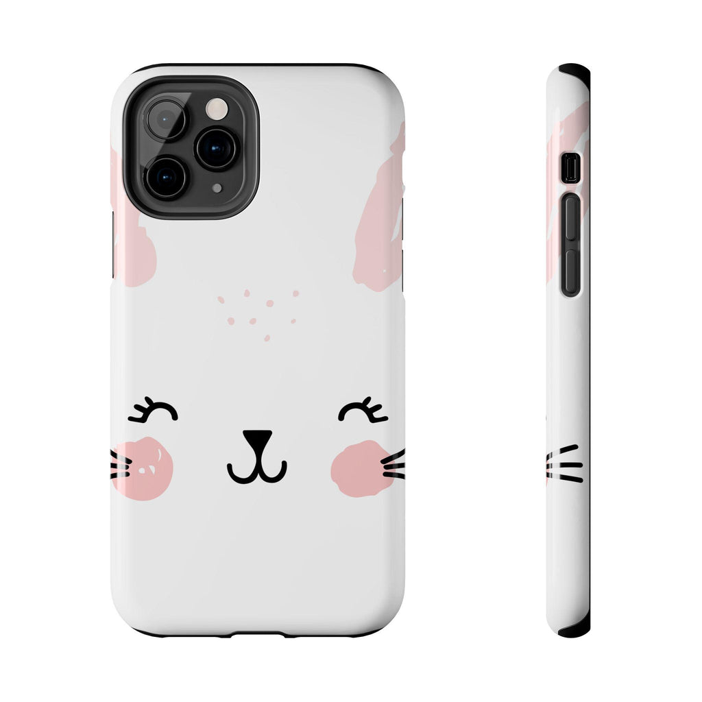 Cute Bunny Tough Phone Cases, Bunny Phone Case, Animal Case, Phone Accessories, Cute Tech Gifts, Spring Decor
