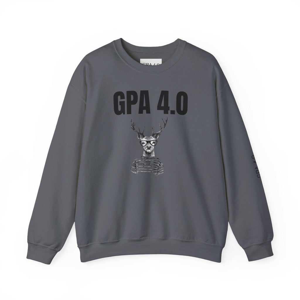 Stylish Unisex Crewneck Sweatshirt for Students, GPA 4.0 Humor Gift, Cozy College Apparel, Perfect for Graduation & Holiday Gifting
