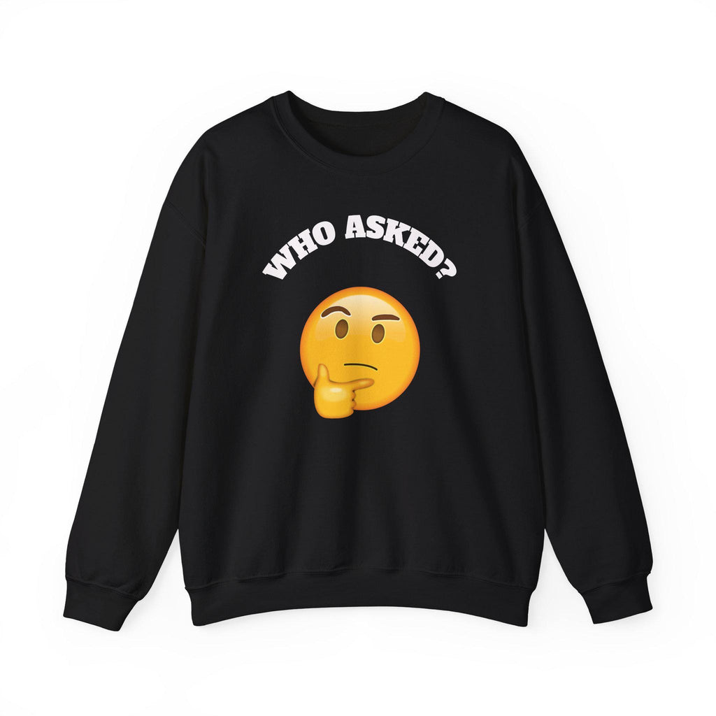 Funny Emoji Sweatshirt, Unisex Crewneck, Casual Humor Gift, Perfect for Friends, Everyday Wear, Birthday Gifts, Trendy Apparel