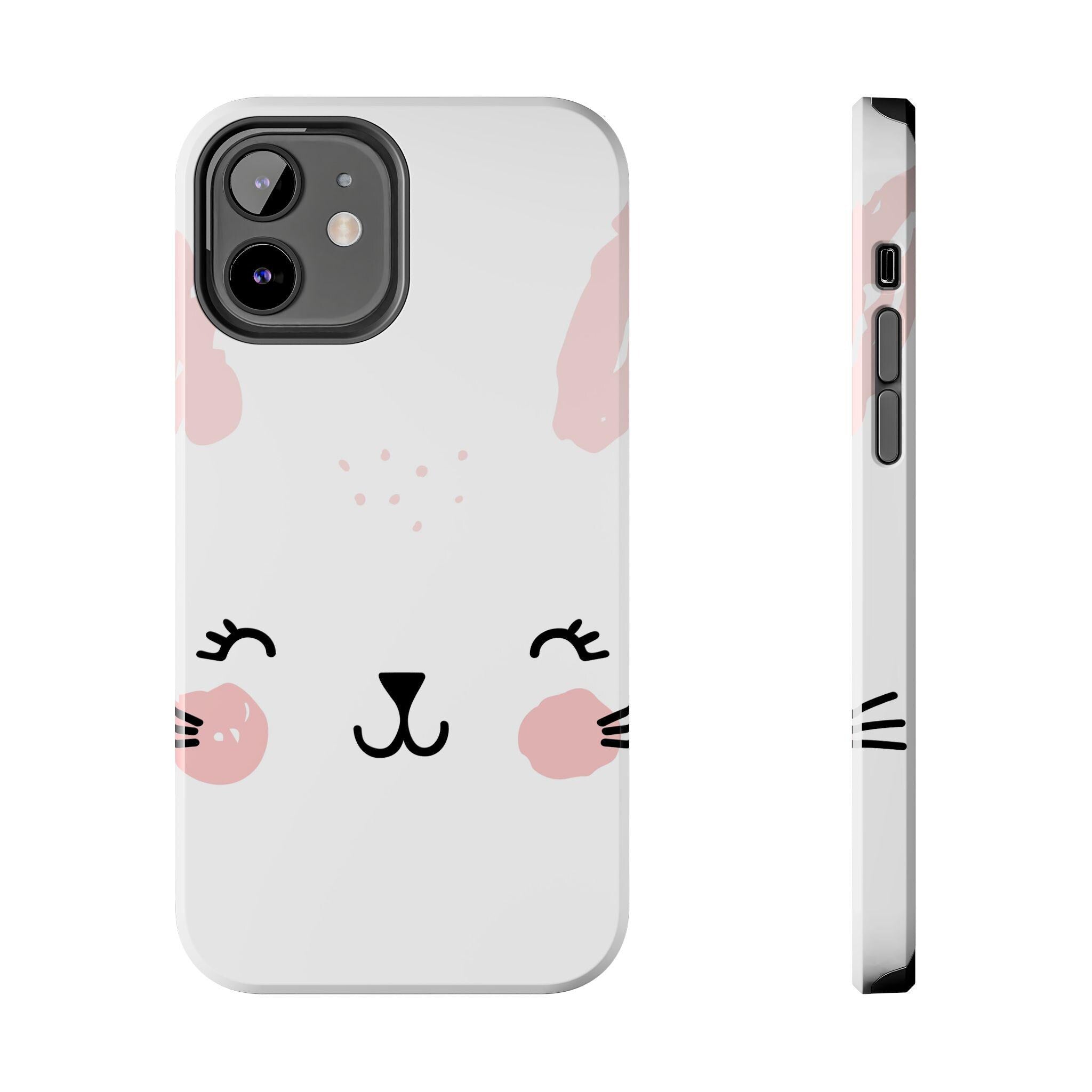 Cute Bunny Tough Phone Cases, Bunny Phone Case, Animal Case, Phone Accessories, Cute Tech Gifts, Spring Decor