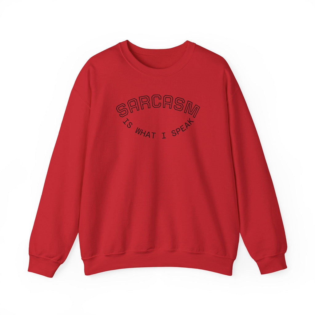Sarcasm Is What I Speak sweatshirt | Crewneck, Minimal Line Text Design