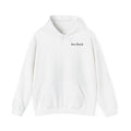 Discipline over Motivation Hoodie | Minimal Motivational Typography, White Back Print