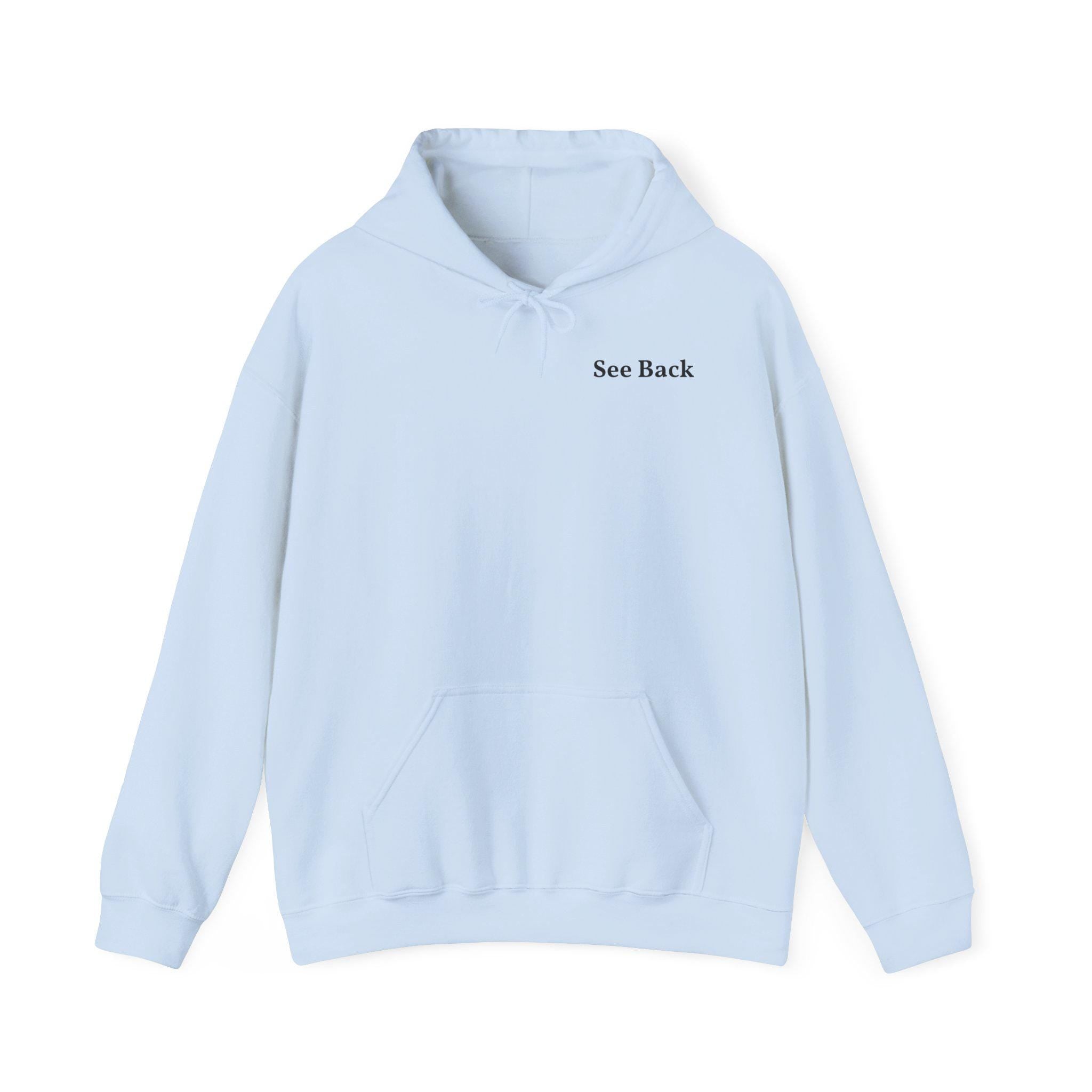 Discipline over Motivation Hoodie | Minimal Motivational Typography, White Back Print