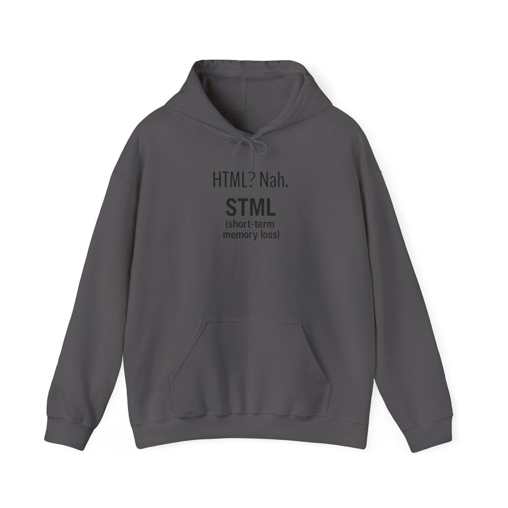 STML Unisex Hooded Sweatshirt, Cozy Humor Apparel, Gift for Tech Lovers, Funny Hoodie, Casual Everyday Wear