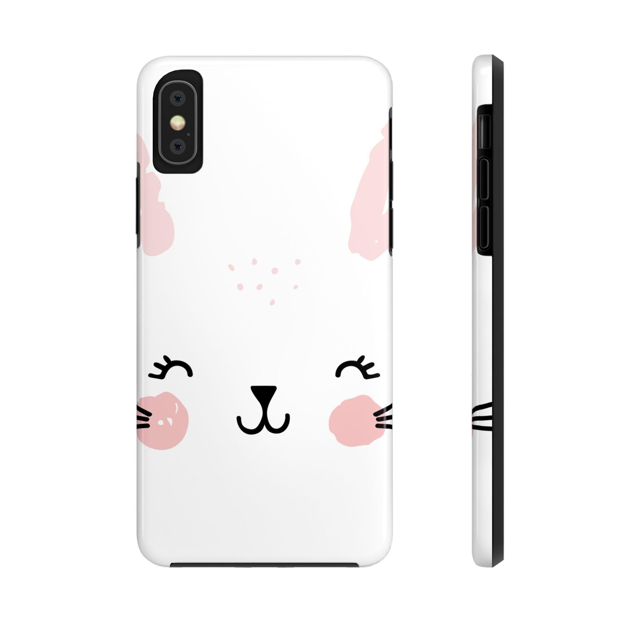 Cute Bunny Tough Phone Cases, Bunny Phone Case, Animal Case, Phone Accessories, Cute Tech Gifts, Spring Decor