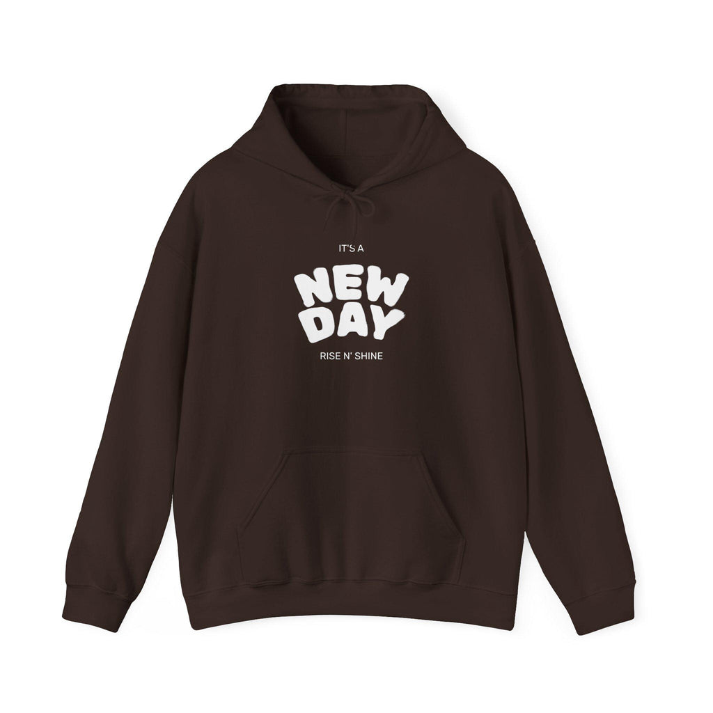 Inspirational Hoodie for Everyday Motivation, Unisex Heavy Blend Sweatshirt, Gift for Friends, Cozy Over-sized Pullover, New Day Design