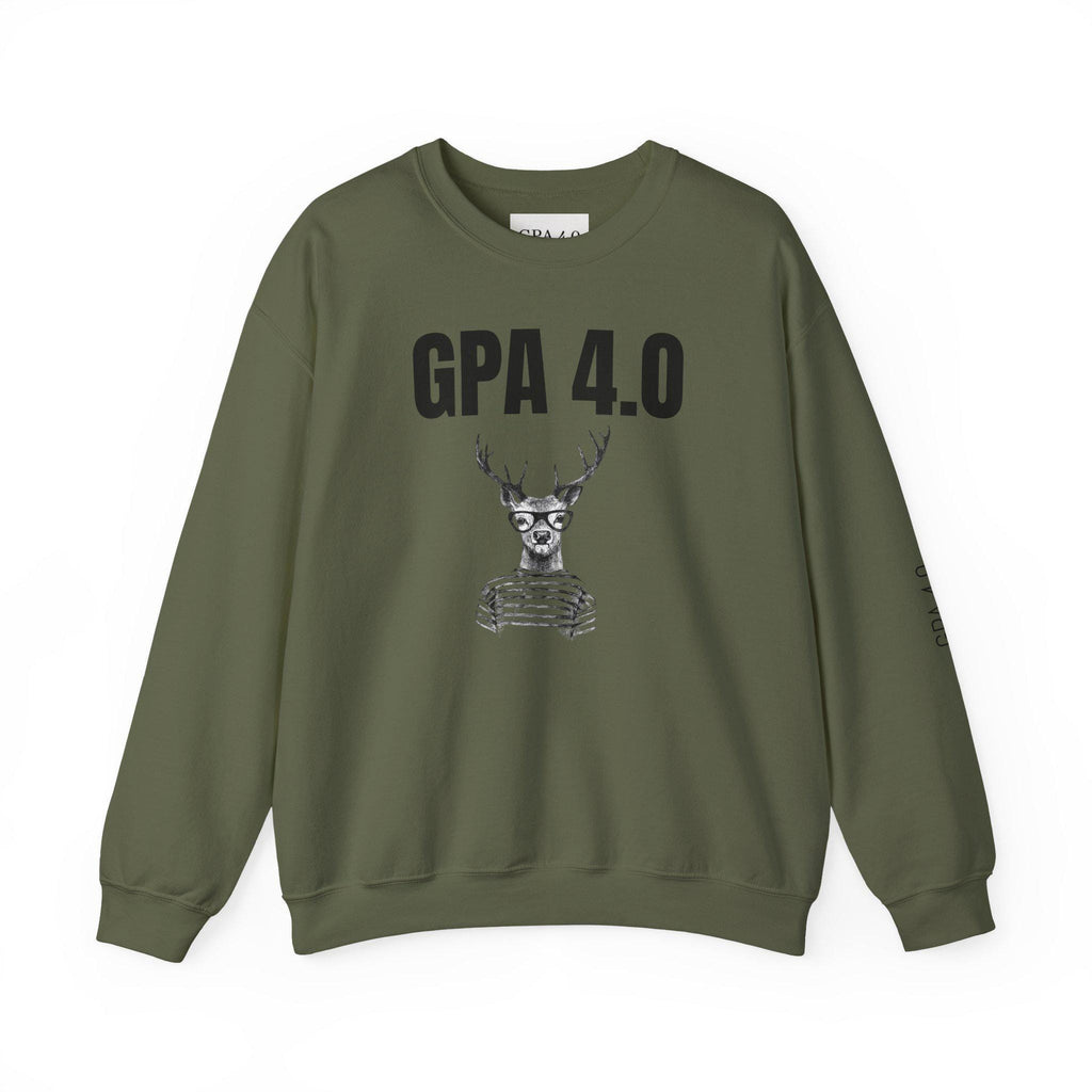 Stylish Unisex Crewneck Sweatshirt for Students, GPA 4.0 Humor Gift, Cozy College Apparel, Perfect for Graduation & Holiday Gifting