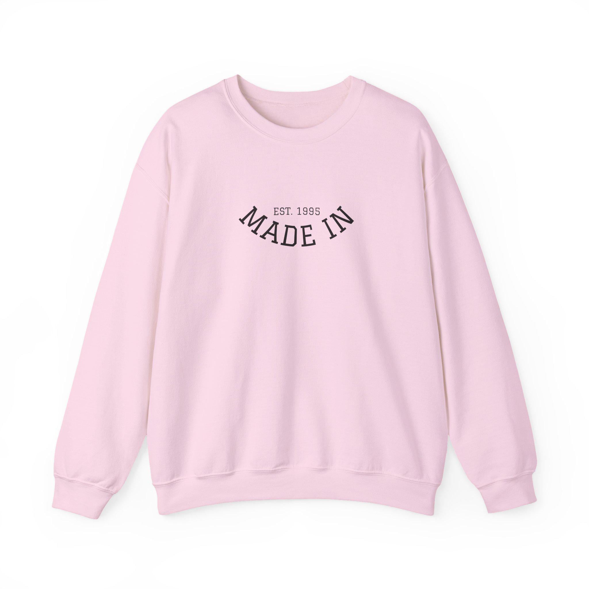 Made In Crewneck Sweatshirt, Cozy Unisex Sweatshirt, Casual Style Pullover, Birthday Gift Sweatshirt, Vintage Inspired Apparel