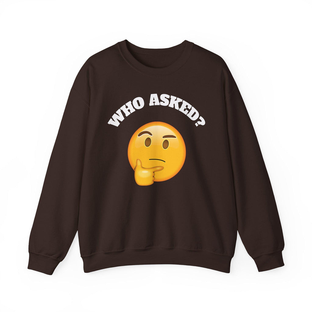 Funny Emoji Sweatshirt, Unisex Crewneck, Casual Humor Gift, Perfect for Friends, Everyday Wear, Birthday Gifts, Trendy Apparel