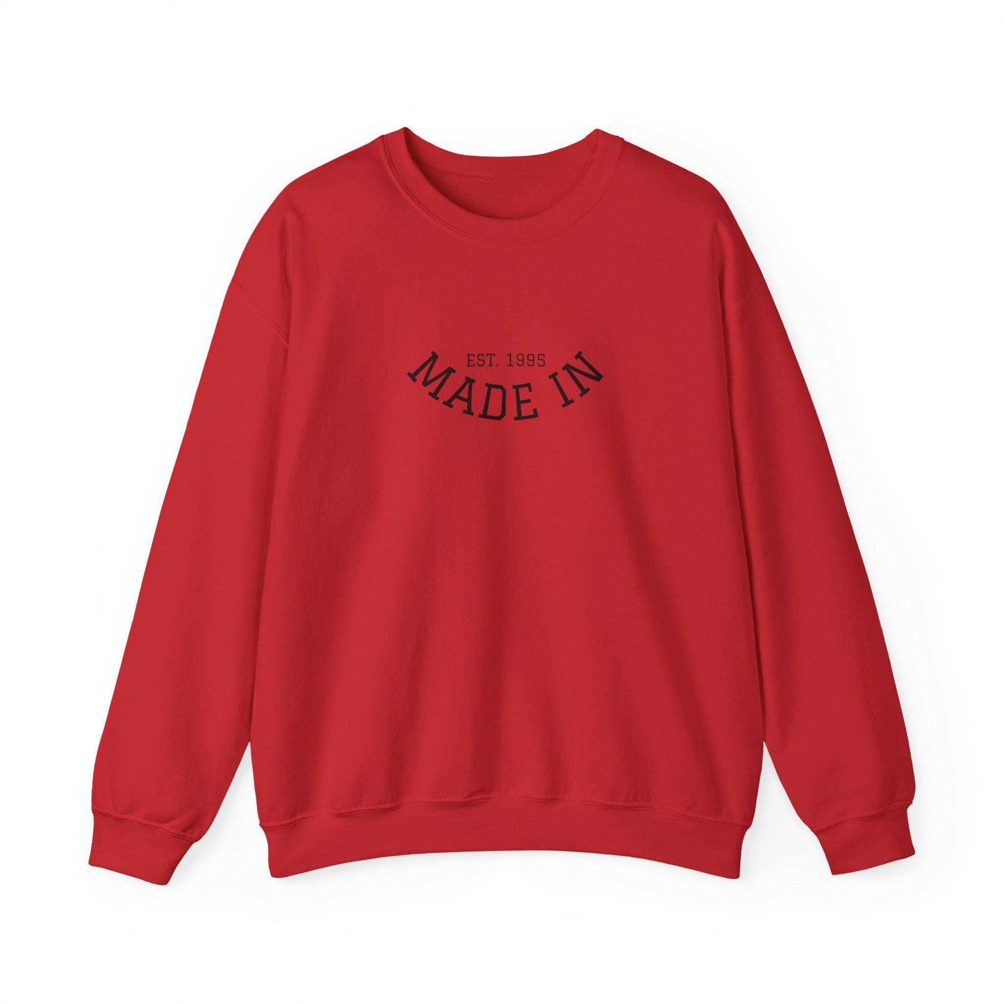 Made In Crewneck Sweatshirt, Cozy Unisex Sweatshirt, Casual Style Pullover, Birthday Gift Sweatshirt, Vintage Inspired Apparel