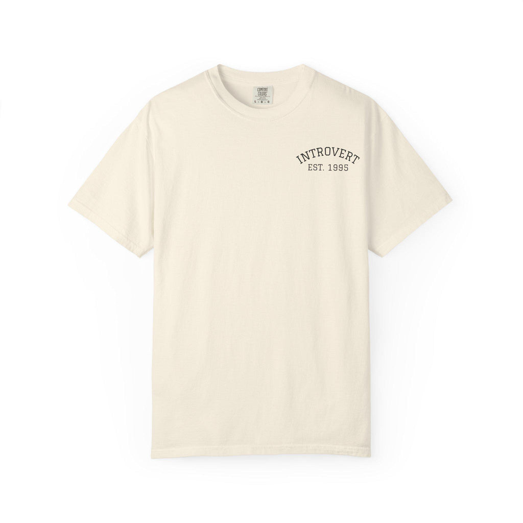 Introvert EST. 1993 T-shirt | Minimal Chest Logo, Casual Tee