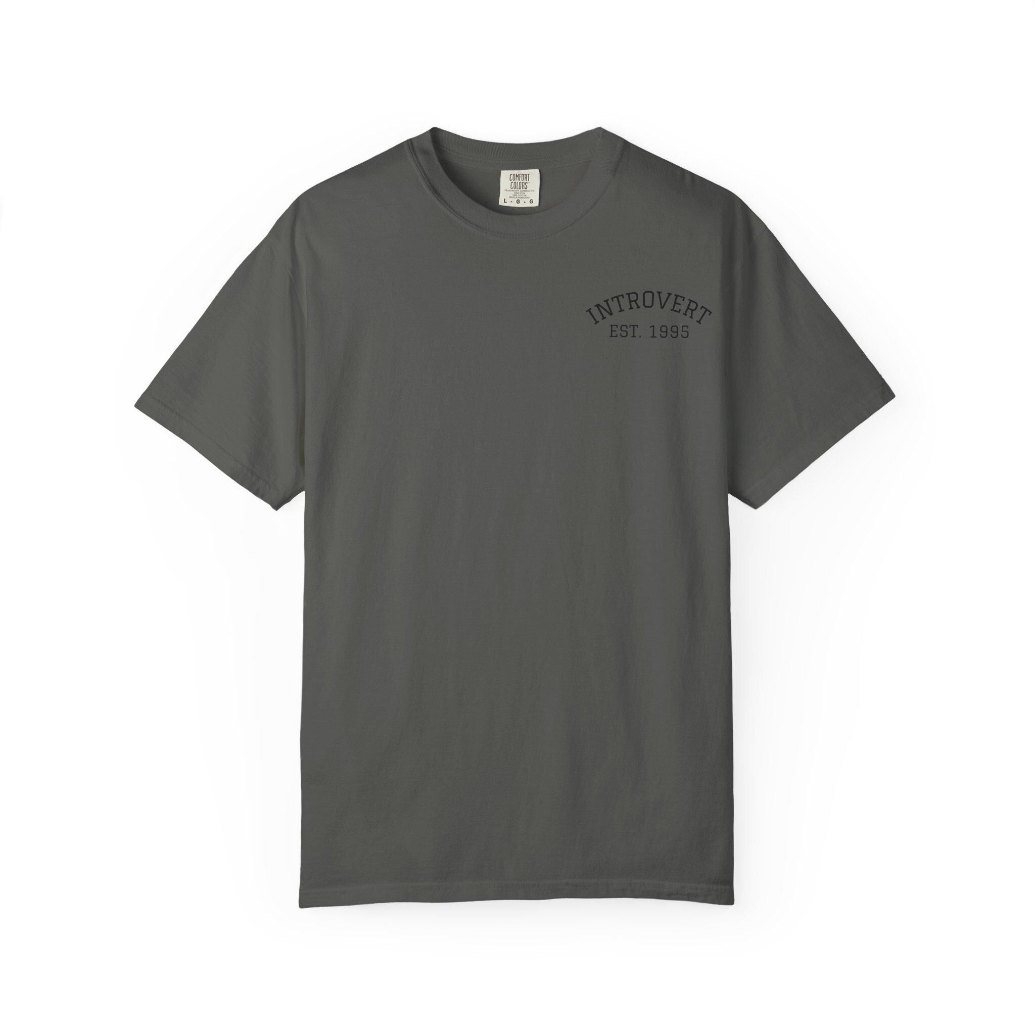 Introvert EST. 1993 T-shirt | Minimal Chest Logo, Casual Tee