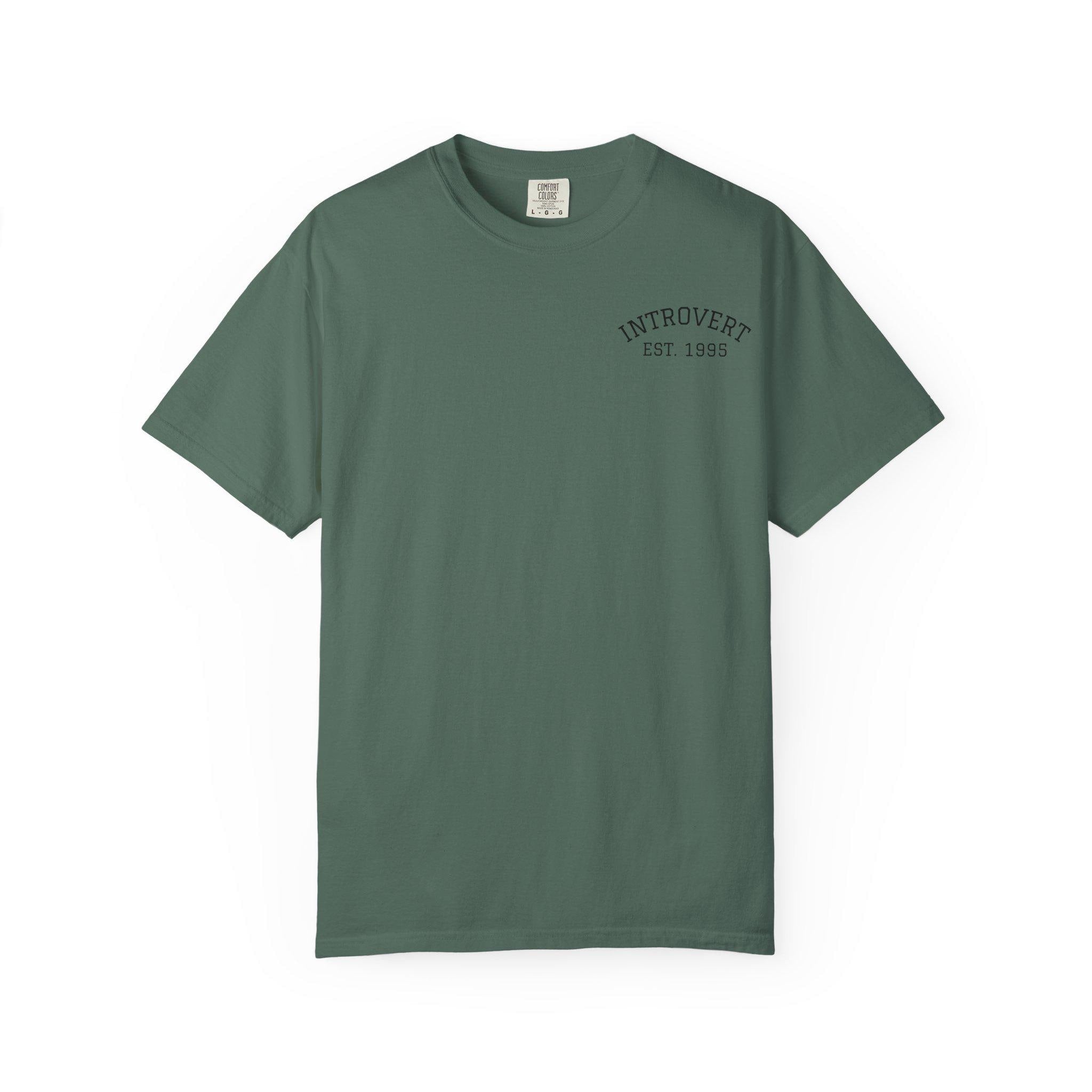Introvert EST. 1993 T-shirt | Minimal Chest Logo, Casual Tee