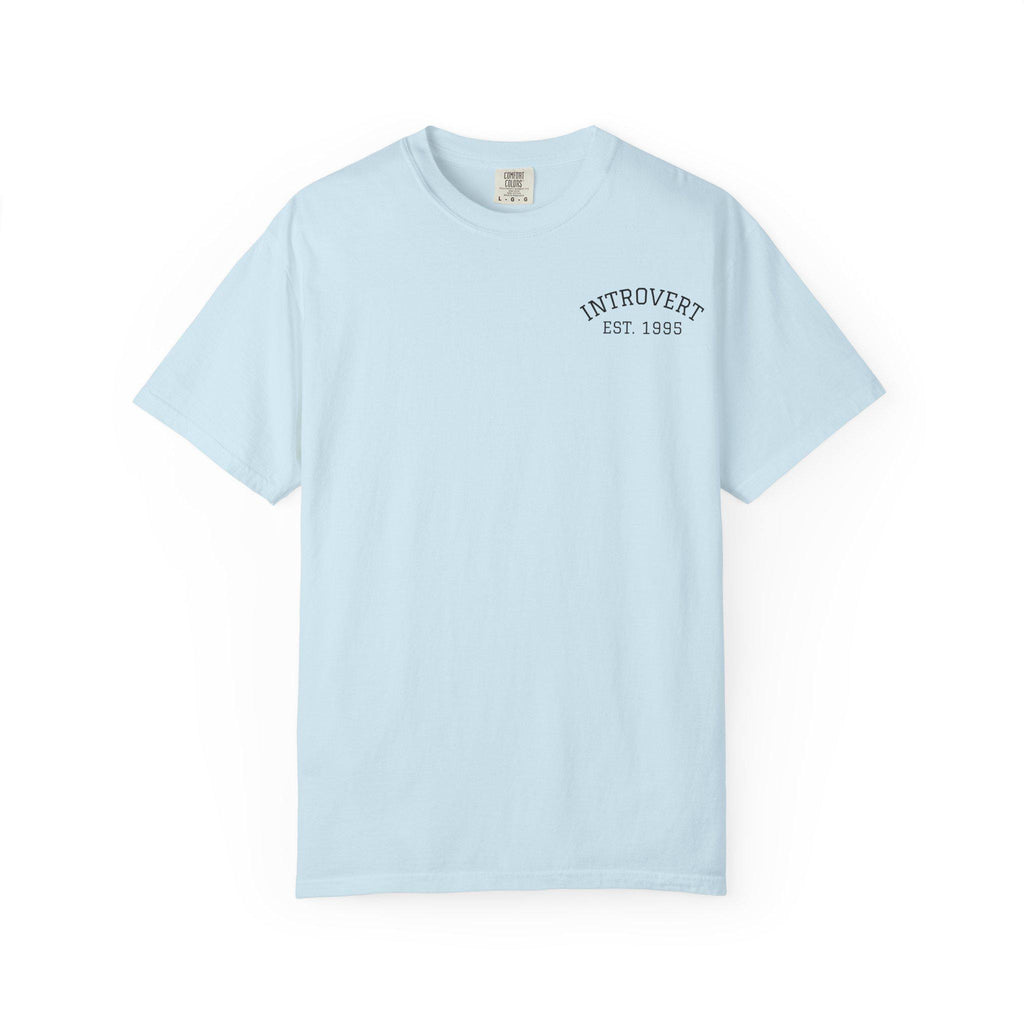Introvert EST. 1993 T-shirt | Minimal Chest Logo, Casual Tee