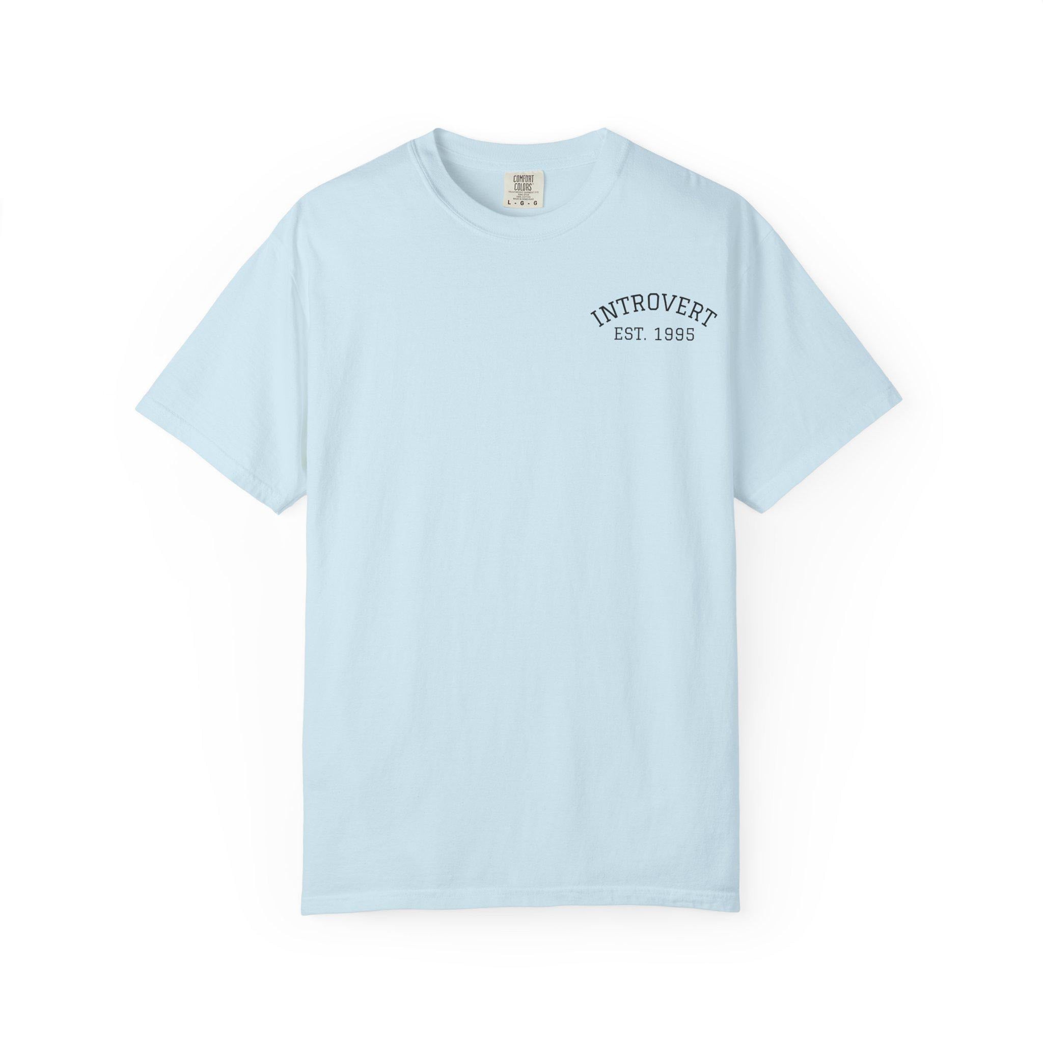 Introvert EST. 1993 T-shirt | Minimal Chest Logo, Casual Tee