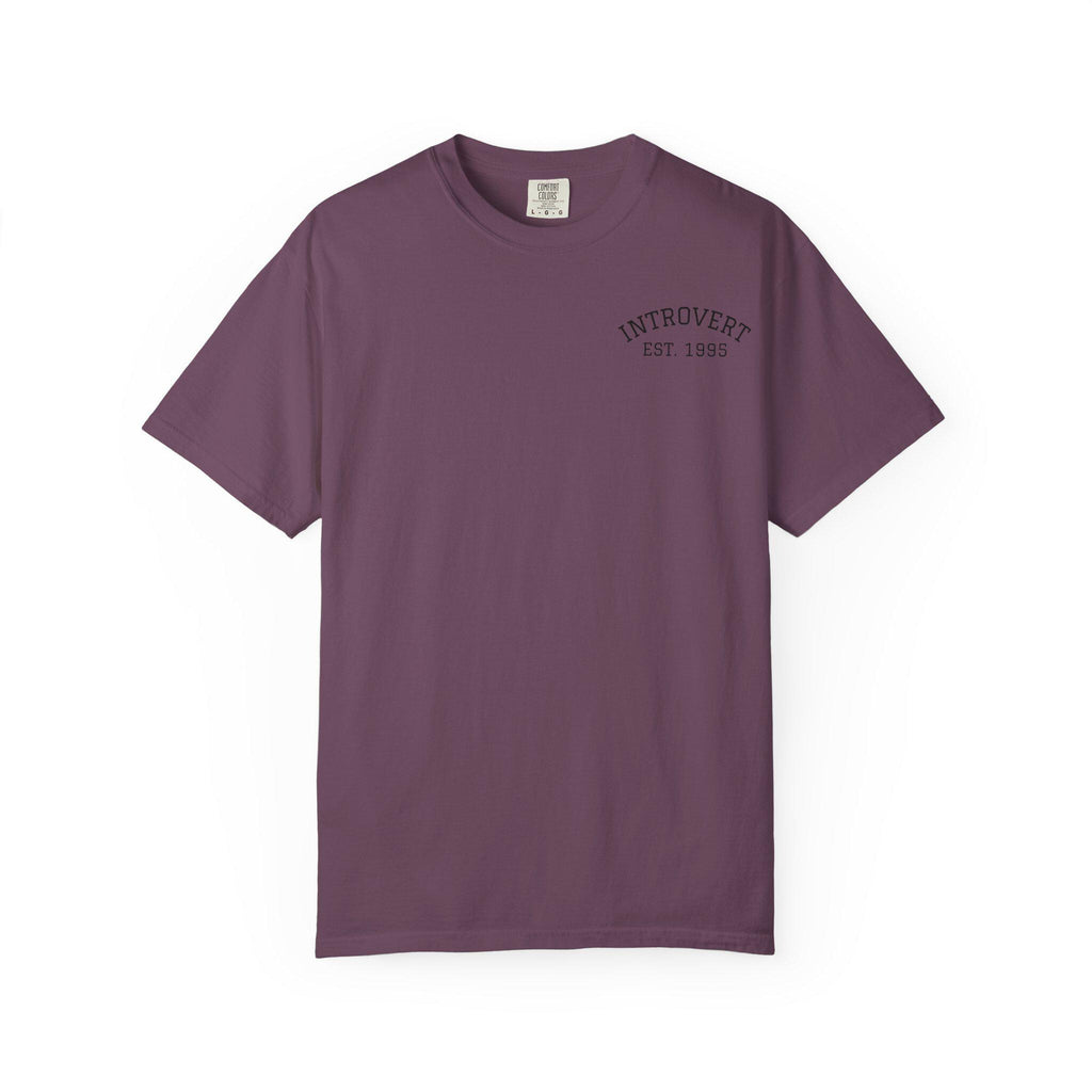 Introvert EST. 1993 T-shirt | Minimal Chest Logo, Casual Tee