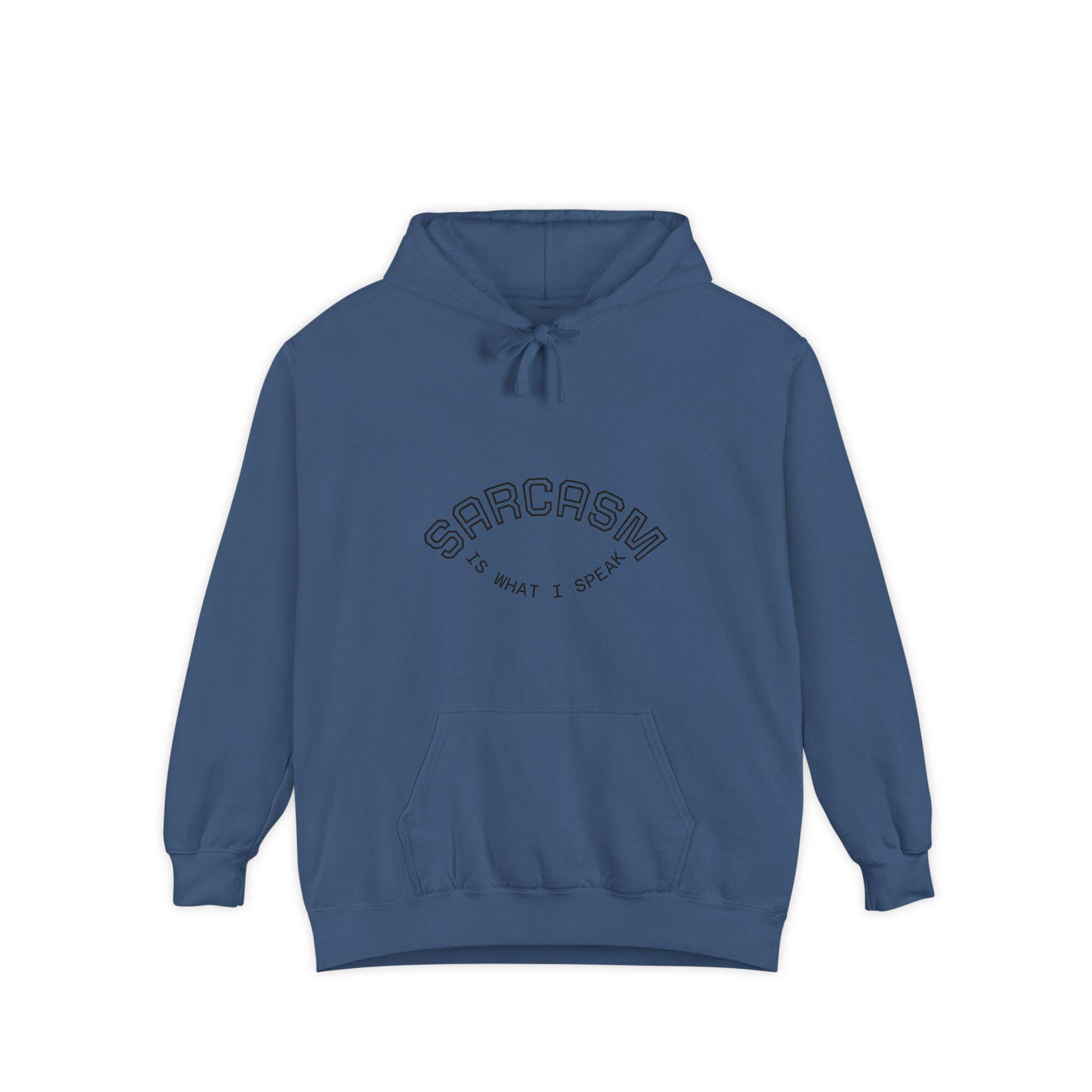 Sarcasm is What I Speak Hoodie | Minimal Script Arch Graphic