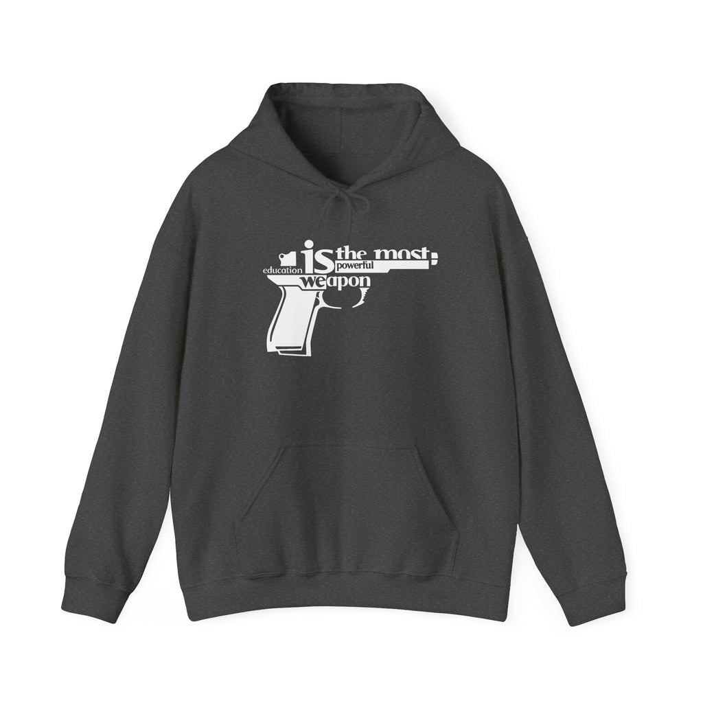 Words Are the Most Powerful Weapon Hoodie | Gun Graphic Text Design