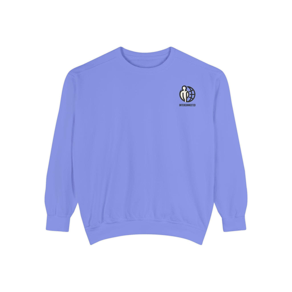 Interconnected world - Sweatshirt | Tiny Chest Logo, Minimal Earth Design