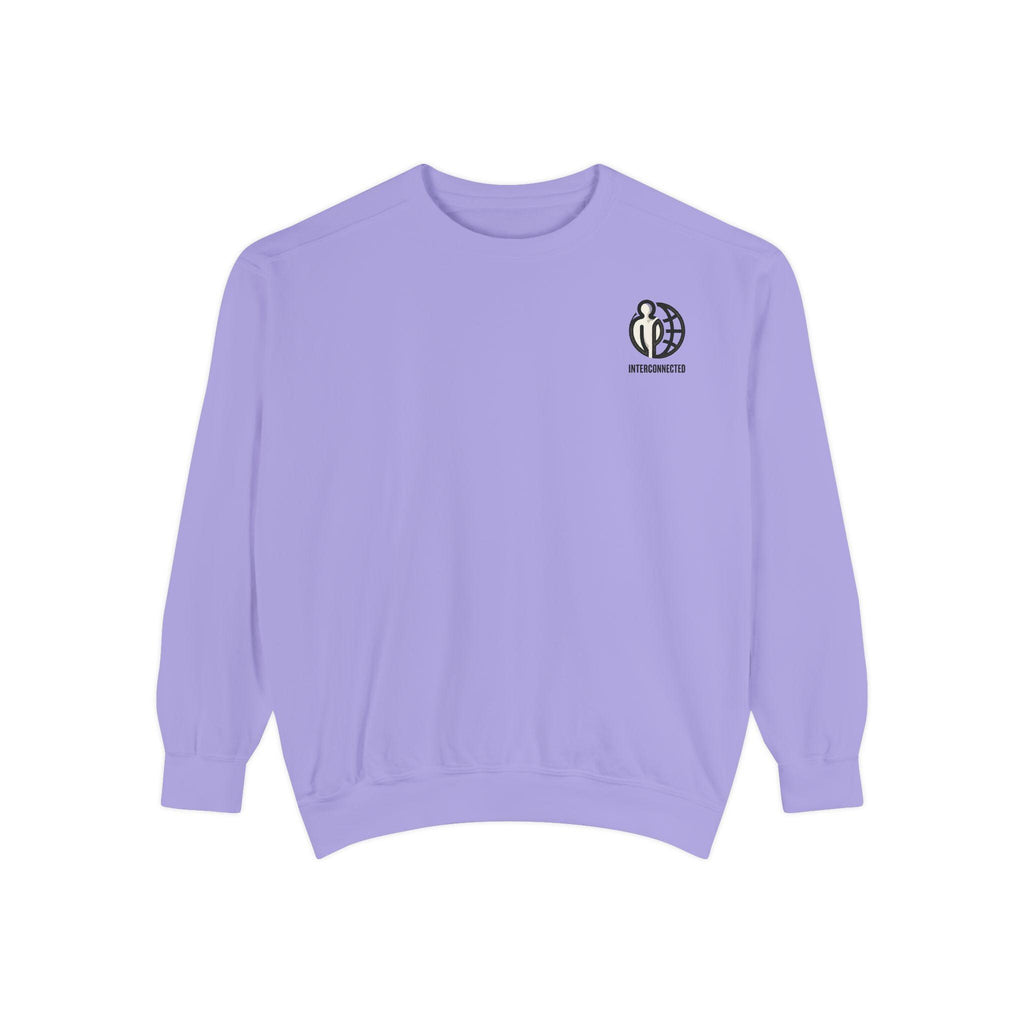 Interconnected world - Sweatshirt | Tiny Chest Logo, Minimal Earth Design