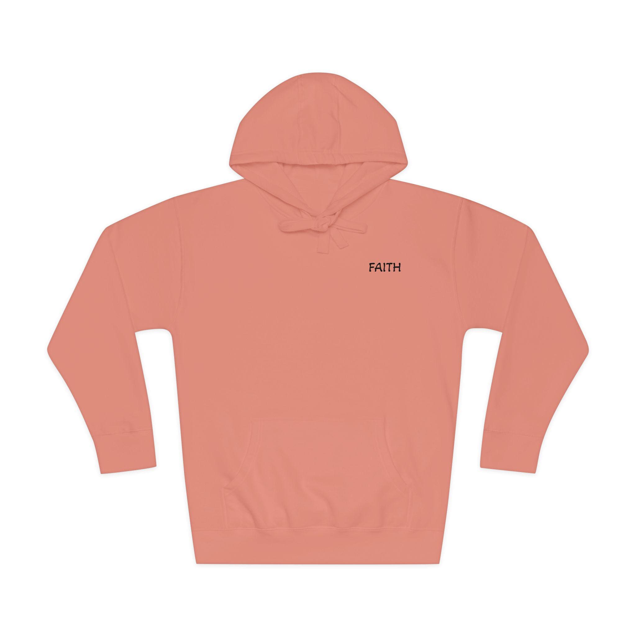 Faith - Hoodie | Minimal Chest Logo, White Pullover