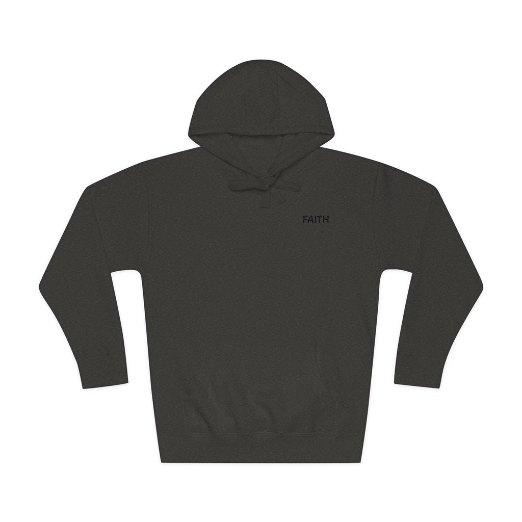 Faith - Hoodie | Minimal Chest Logo, White Pullover