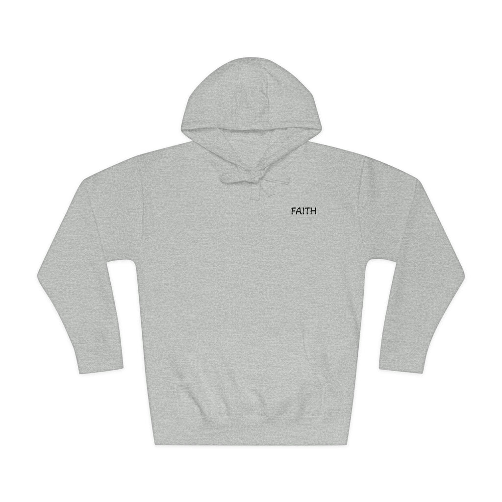 Faith - Hoodie | Minimal Chest Logo, White Pullover