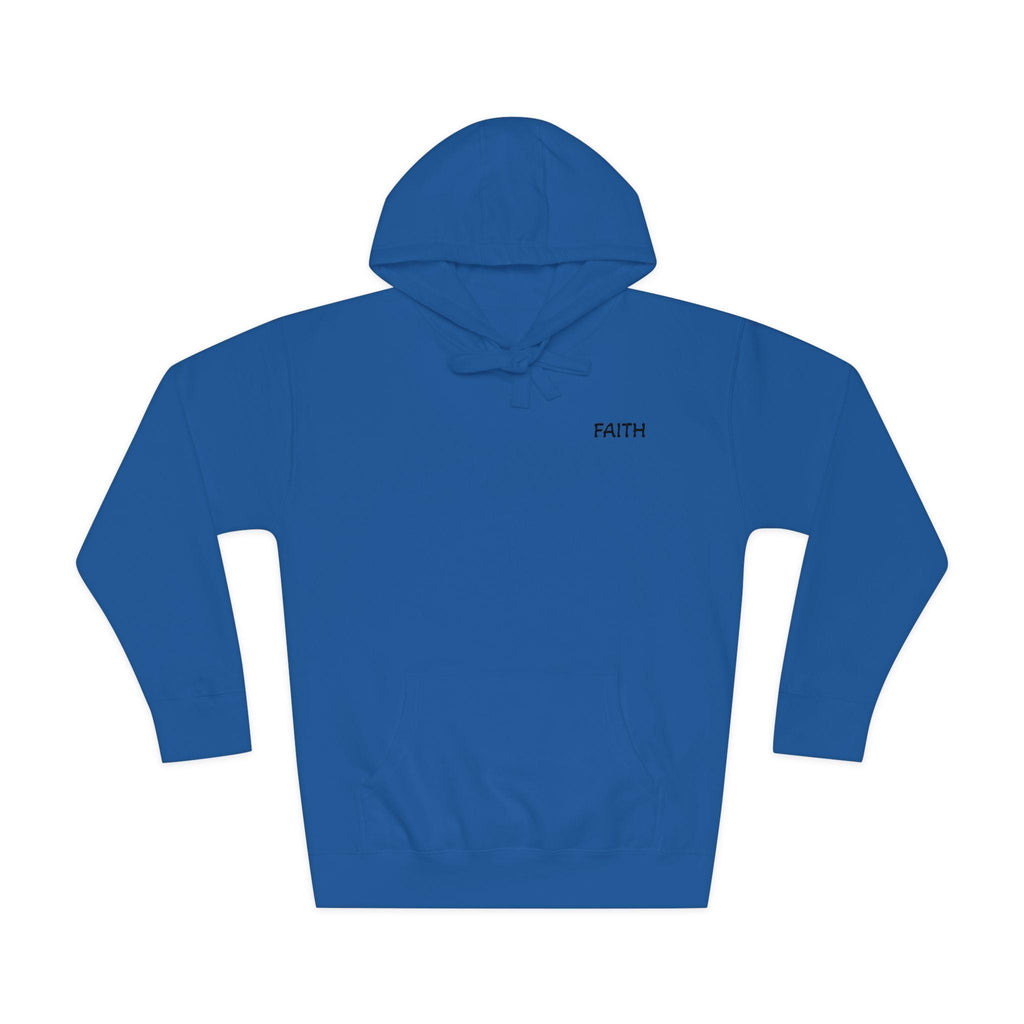 Faith - Hoodie | Minimal Chest Logo, White Pullover