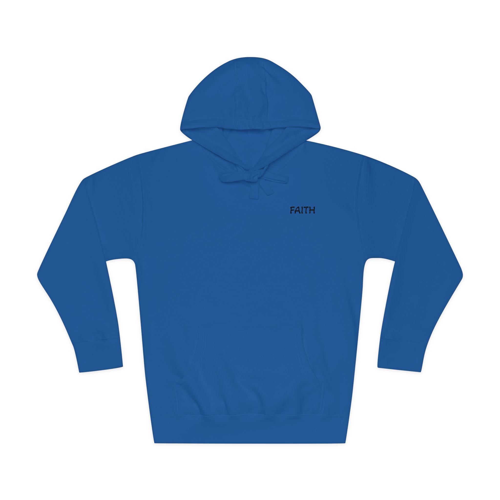 Faith - Hoodie | Minimal Chest Logo, White Pullover