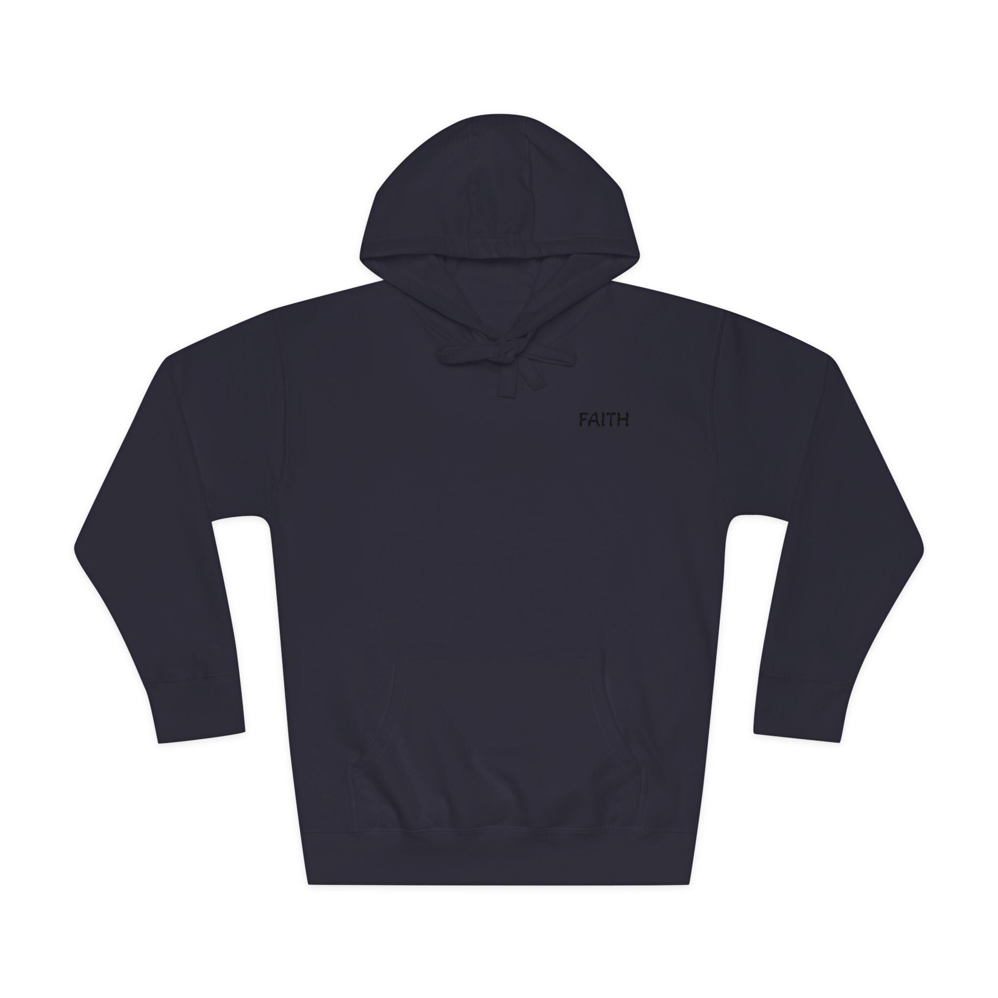 Faith - Hoodie | Minimal Chest Logo, White Pullover